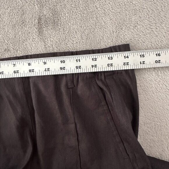 NWT J. Jill Black Linen Stretch Pull On Crop Pants Women's XS - Picture 5 of 7